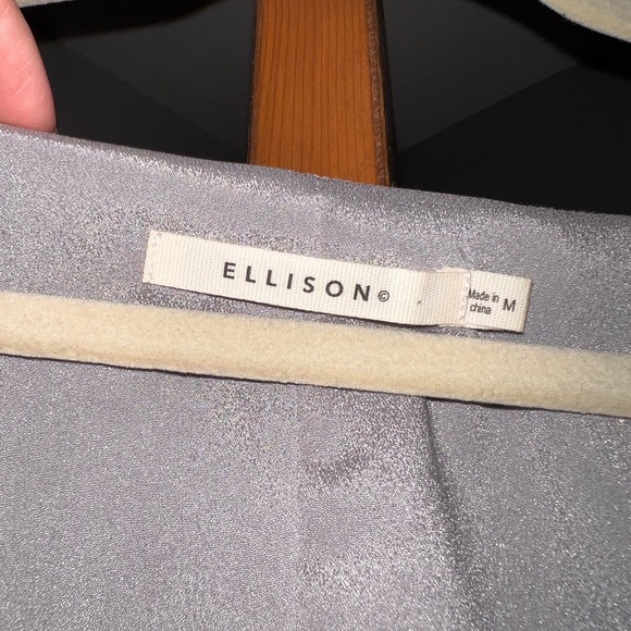 Silver Wrap Mini Dress sz M - Picture 2 of 6